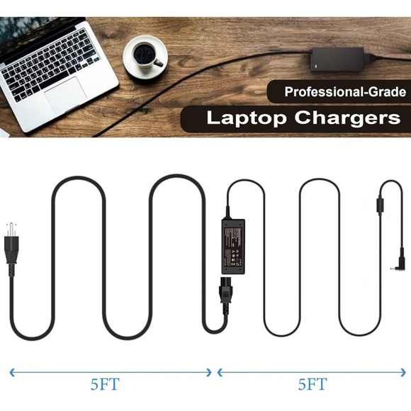 Easy style 65W 19v 3.42A laptop adapter with charger - Picture 6 of 10